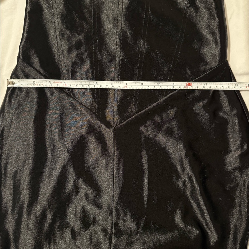 Retrofete Charity Black Gown Maxi Dress Halter Neck Party Formal Gala Prom Small - Picture 14 of 15